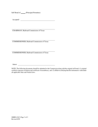 Form SMRD-43(C) Self Bond for Surface Mining and Reclamation Permit - Texas, Page 3