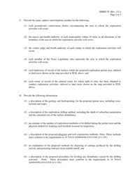 Form SMRD-3U Application to Conduct Uranium Exploration Activities by Drilling - Texas, Page 2