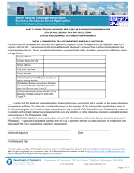 North Central Empowerment Zone Business Assistance Grant Application - City of Philadelphia, Pennsylvania, Page 6