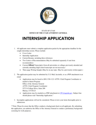&quot;Internship Application&quot; - Utah