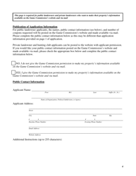 Form PGC-710-WM Regular Landowner/Lessee Application - Pennsylvania, Page 6
