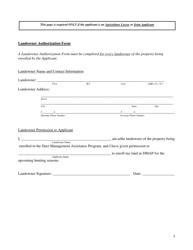 Form PGC-710-WM Regular Landowner/Lessee Application - Pennsylvania, Page 7
