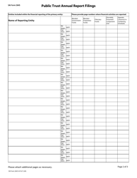OSAI Form 2645 Public Trust Annual Report Filings - Oklahoma, Page 2