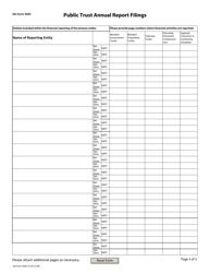 OSAI Form 2645 Public Trust Annual Report Filings - Oklahoma, Page 3