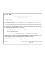 Document preview: Form S.A.& I.413 County Clerk's Certificate of Returns Filed for Issuance of Tax Deed - Oklahoma