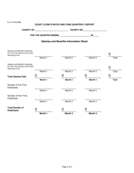 Form S.A.&amp; I.2510 Court Clerk&#039;s Revolving Fund Quarterly Report - Oklahoma, Page 2