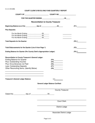 Form S.A.&amp; I.2510 Court Clerk&#039;s Revolving Fund Quarterly Report - Oklahoma, Page 3