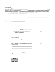 OSAI Form 303 County Treasurer&#039;s Resale Deed (Individual) - Oklahoma, Page 2