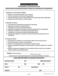 Form FM608SGD Speech Generating Devices Application - Oregon, Page 6