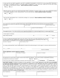 Form OSRC1000 License Application - Jack Thistledown - Ohio, Page 2