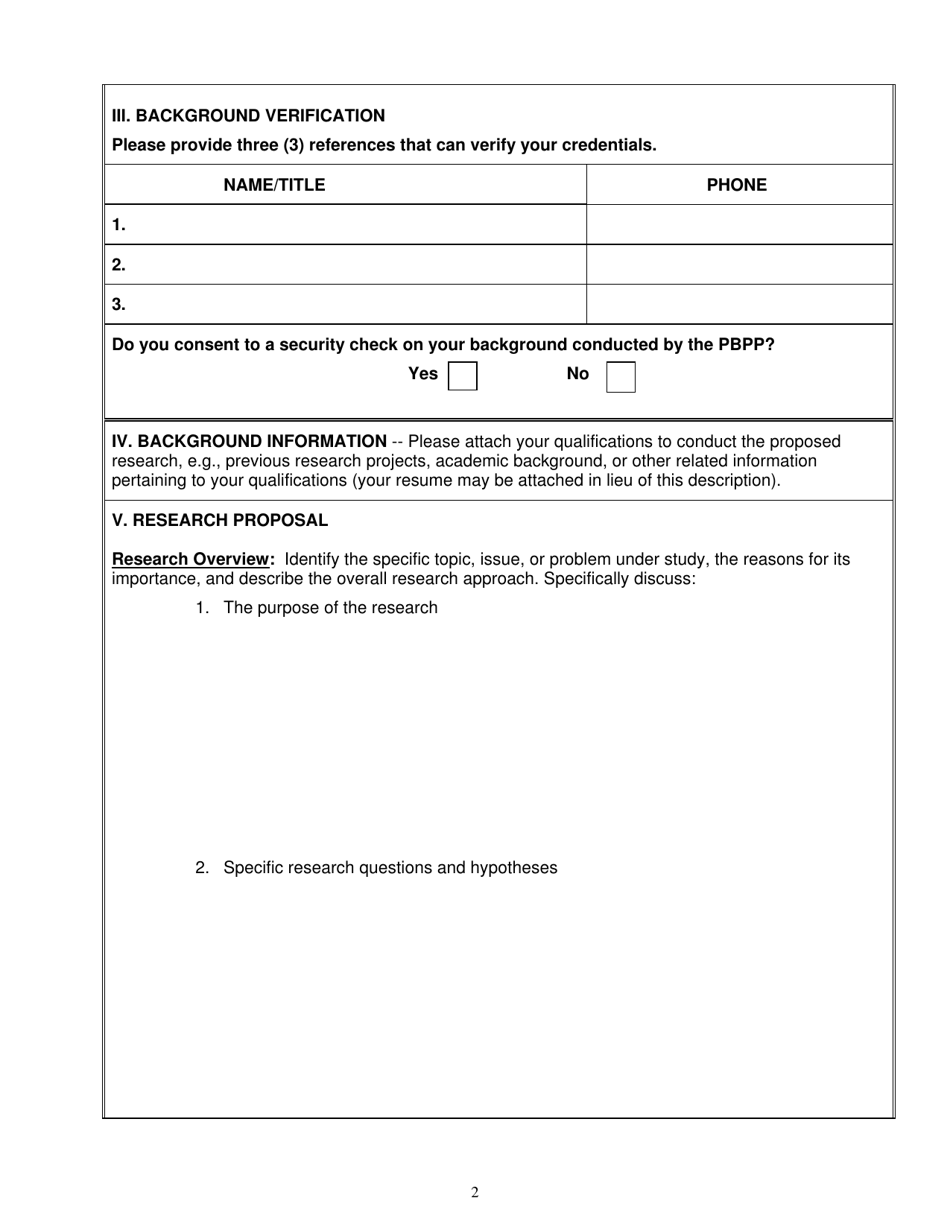 research proposal approval form