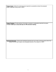 Request for Approval of Research Proposal - Pennsylvania, Page 4