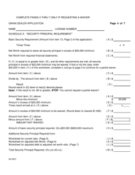 Form AG-0627 Grain Dealer License Application - Tennessee, Page 4