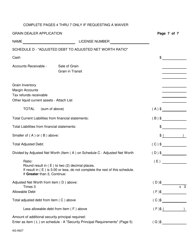 Form AG-0627 Grain Dealer License Application - Tennessee, Page 7