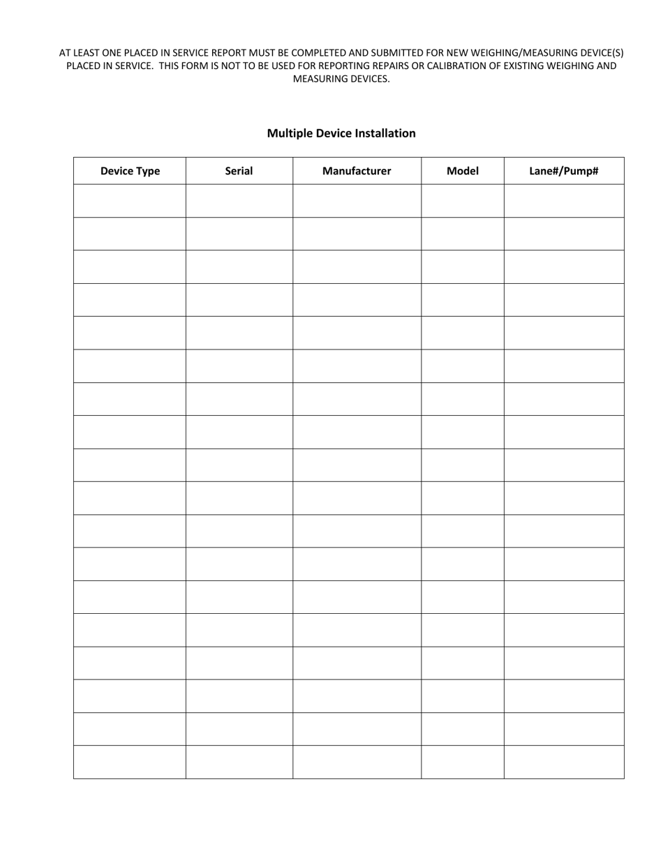 Form AG-0731 Servicepersons Placed in Service Report - Tennessee, Page 2