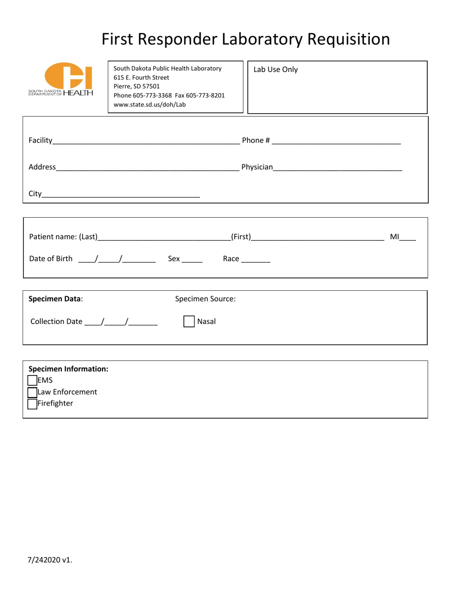 south-dakota-first-responder-laboratory-requisition-fill-out-sign