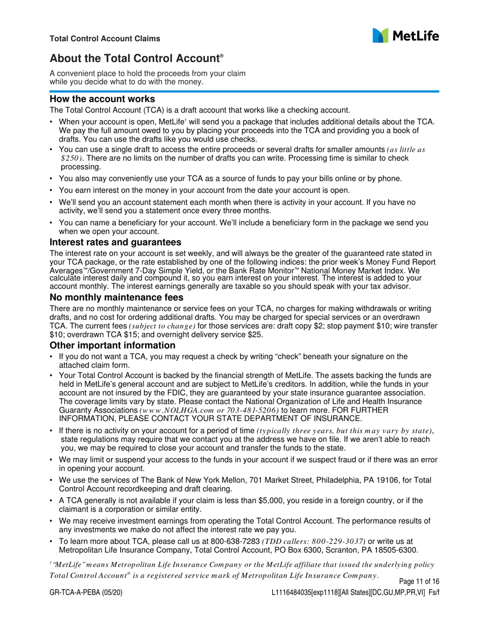 Life Insurance Claim Form - South Carolina, Page 11