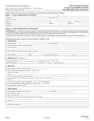 Form SI3379 Long Term Disability Benefits Employee&#039;s Statement - South Carolina, Page 11