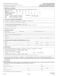 Form SI3379 Long Term Disability Benefits Employee&#039;s Statement - South Carolina, Page 12