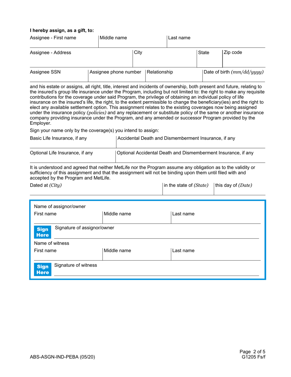 Absolute Assignment to Individual - South Carolina, Page 2