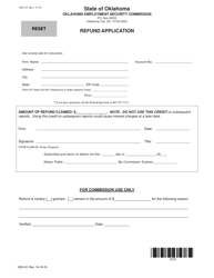 Form OES-33 Refund Application - Oklahoma, Page 2