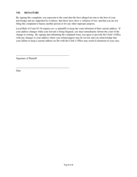 Civil Complaint Form to Be Used by a Pro Se Prisoner - Pennsylvania, Page 6