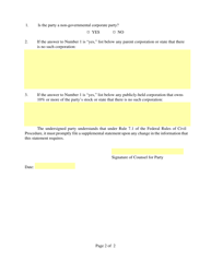 Disclosure Statement Pursuant to Fed. R. Civ. P. 7.1 (Civil Action) - Pennsylvania, Page 2