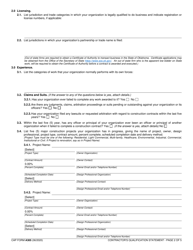 CAP Form A305 Contractor&#039;s Qualification Statement - Oklahoma, Page 2