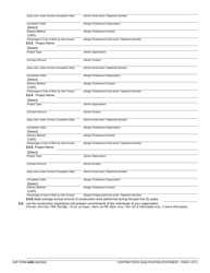 CAP Form A305 Contractor&#039;s Qualification Statement - Oklahoma, Page 4