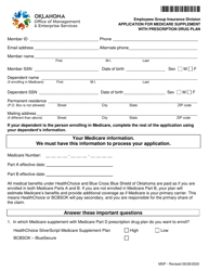 Application for Medicare Supplement With Prescription Drug Plan - Oklahoma, Page 2