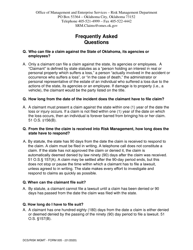 Non-property/Non-bodily Injury Claim Form - Oklahoma, Page 4