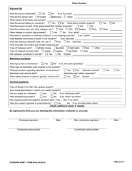 Form 001BE Personal/Bodily Injury Standard Liability Incident Report (Non-vehicle Injury) - Oklahoma, Page 2