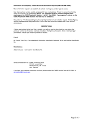 OMES Form 304HE System Access Request Form (Higher Education Human Resources) - Oklahoma, Page 3