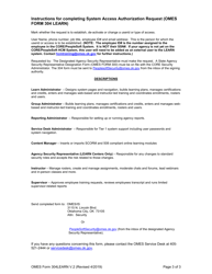 OMES Form 304LEARN System Access Request Form (Learn) - Oklahoma, Page 3