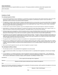 Conditionally Exempt Generators (Ceg) Credit Application - Oregon, Page 3