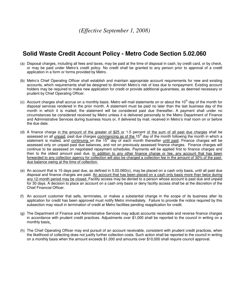 Conditionally Exempt Generators (Ceg) Credit Application - Oregon, Page 4