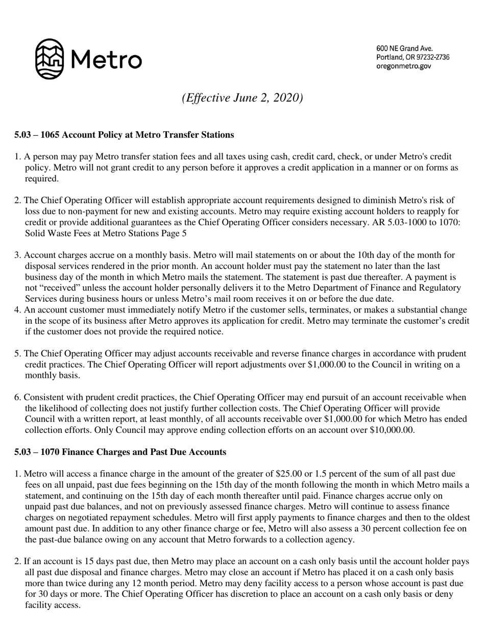 Credit Application - Oregon, Page 6