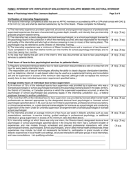 Form C Internship Site Verification of Non-accredited, Non-appic Member Predoctoral Internship - Ohio, Page 3