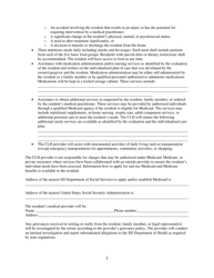 Community Living Home (Clh) Residential Agreement Template - South Dakota, Page 2