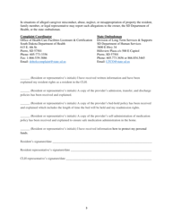 Community Living Home (Clh) Residential Agreement Template - South Dakota, Page 3