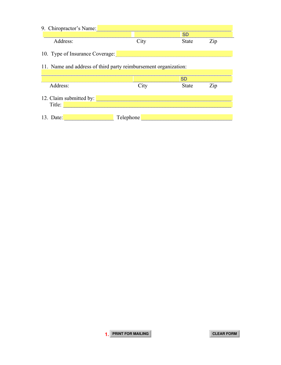 SDCPR Form 200 (SD Form 0103) Review Committee Information Sheet - South Dakota, Page 2