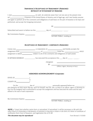 Mineral Lease Assignment Form - Utah, Page 2