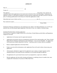 Application for License to Practice Audiology - South Dakota, Page 4