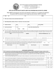 Application for South Dakota Certified Professional Midwife License - South Dakota, Page 2