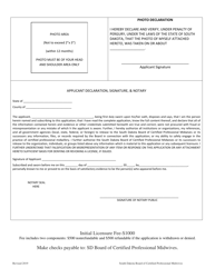 Application for South Dakota Certified Professional Midwife License - South Dakota, Page 3