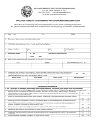 Application for South Dakota Certified Professional Midwife Student License - South Dakota, Page 2