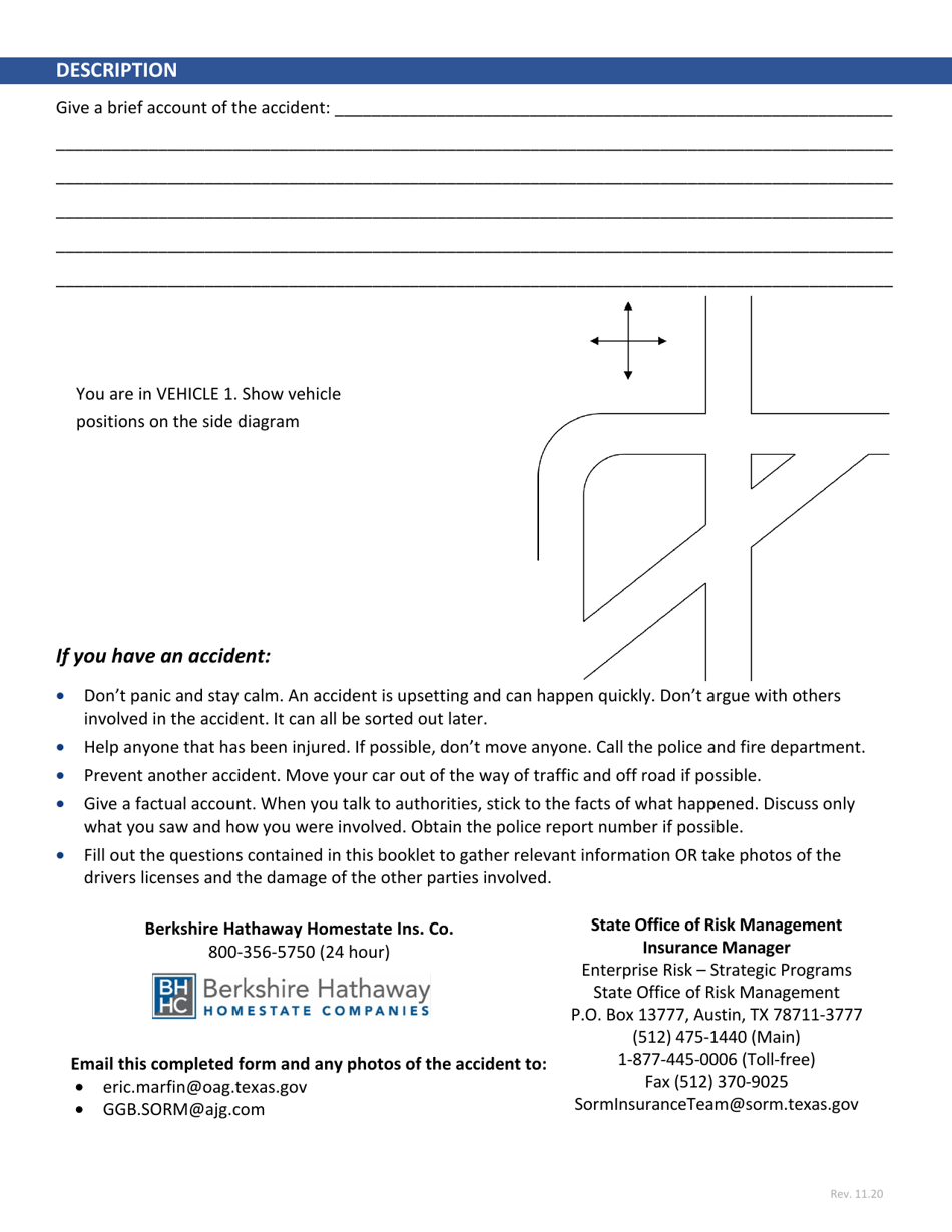 Preliminary Accident Report - Texas, Page 3