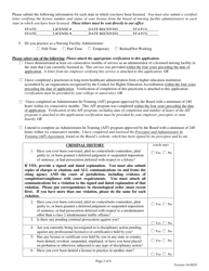 Application for Reciprocal Licensure - South Dakota, Page 2