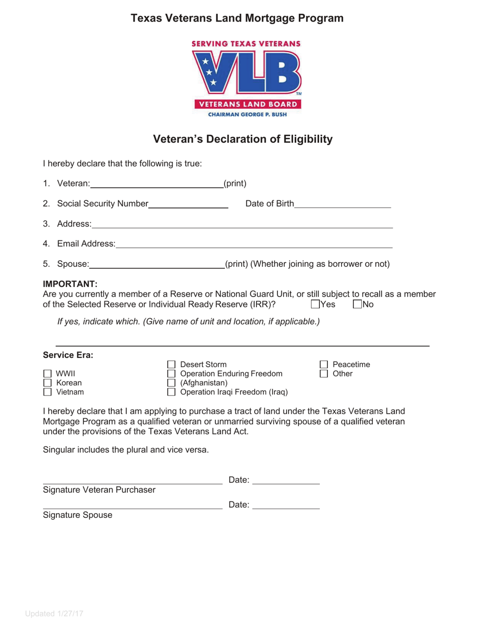 Land Loan Application Packet - Texas, Page 5