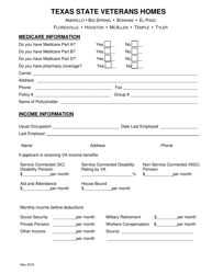 Veterans Home Application for Admission - Texas, Page 6